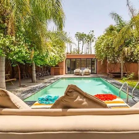 Villa De Luxe Au Coeur De La Palmeraie Avec Piscine